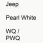 Preview: Jeep, Pearl White, WQ / PWQ.